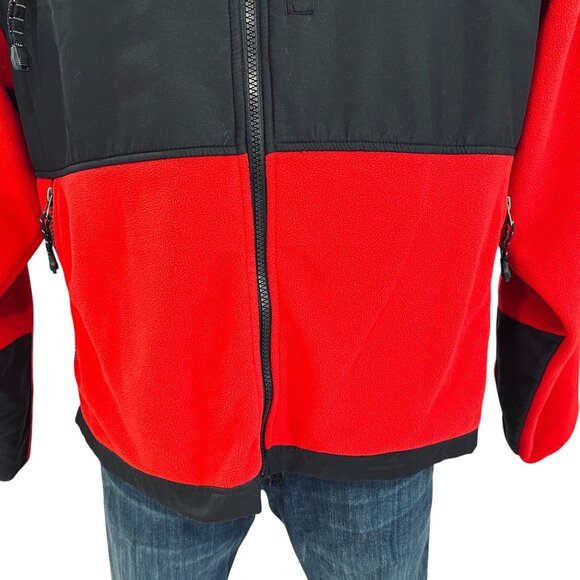 Colorado Timberline Red Black Fleece Jacket Large Softshell Outdoor Toro Work - Picture 7 of 12